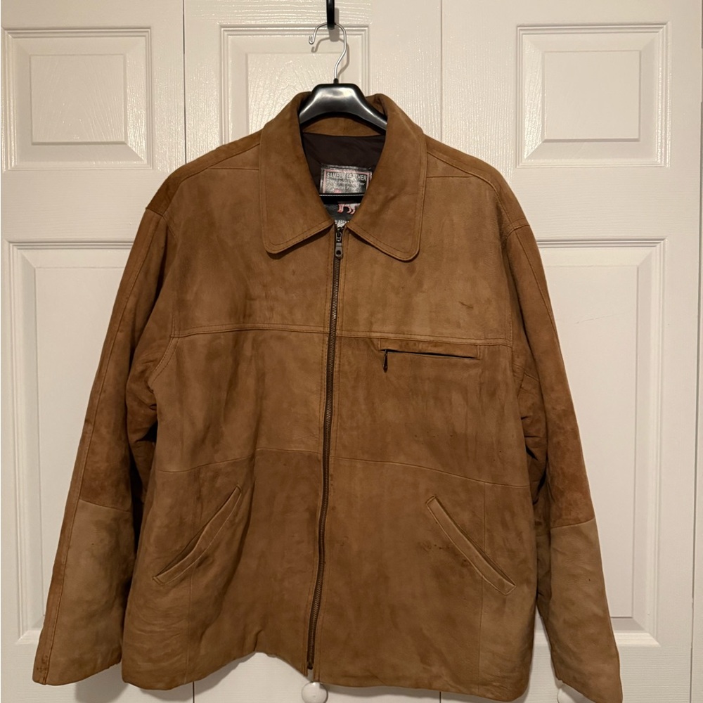 Men's Brown Suede Jacket